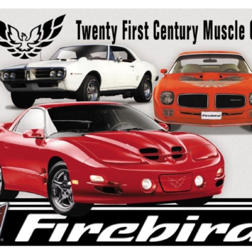Pontiac Firebird Tribute Tin Sign - 16x12.5 Officially GM Licensed
